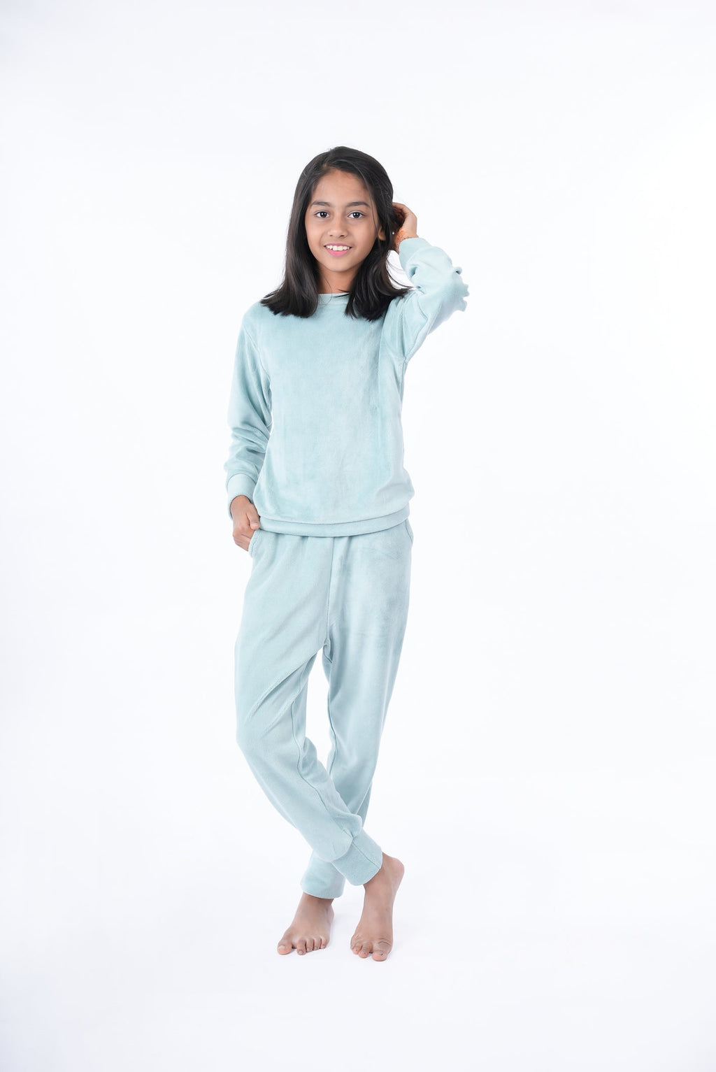 Mint Green Supersoft Premium Velvet Set | Kids BabyAmour