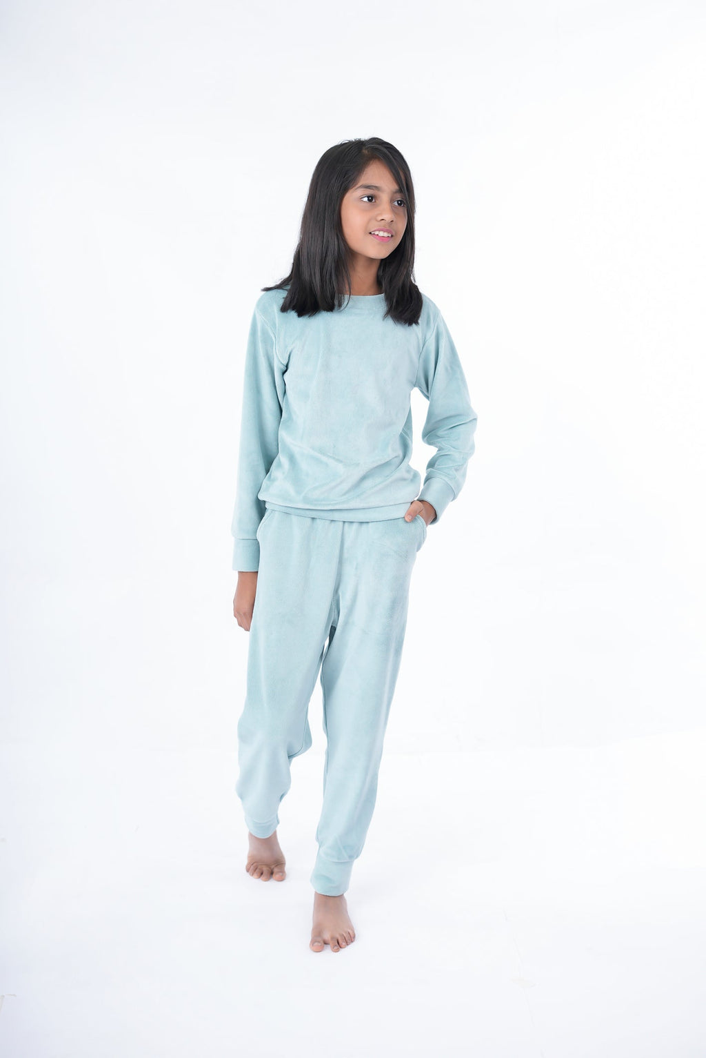 Mint Green Supersoft Premium Velvet Set | Kids BabyAmour