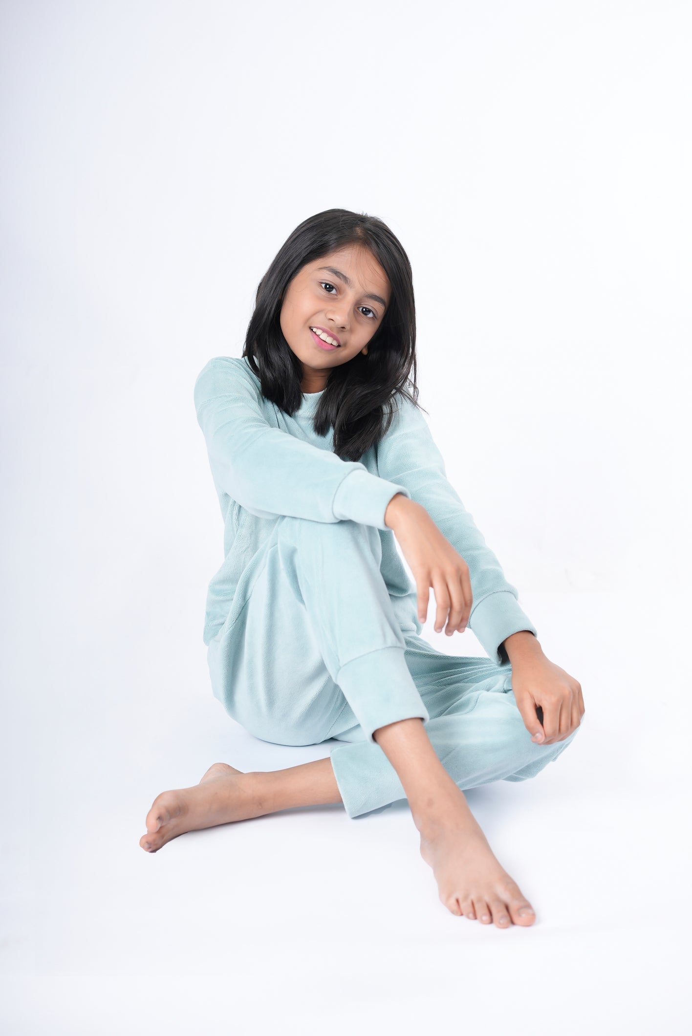 Mint Green Supersoft Premium Velvet Set | Kids BabyAmour
