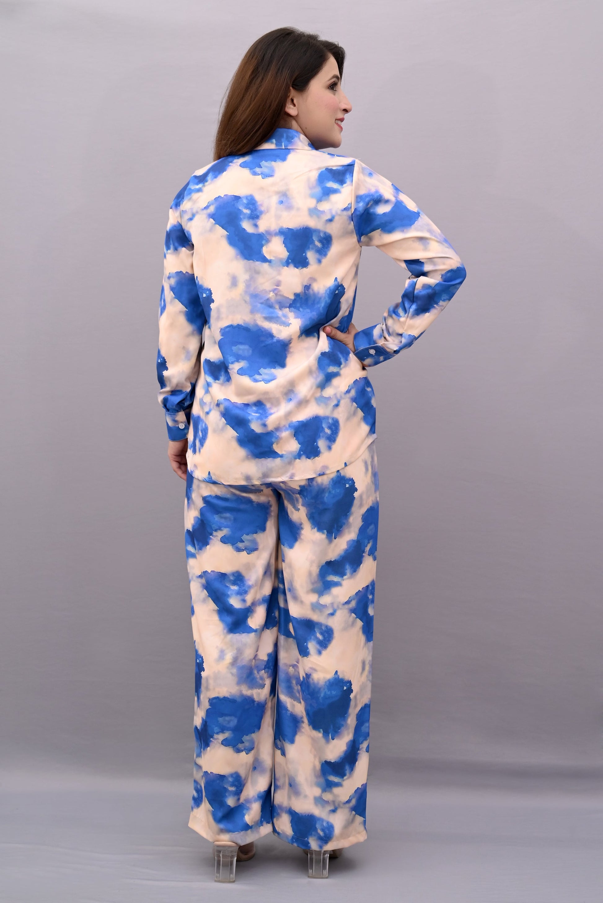 Blue Tie & Dye Co-ord Set | Women