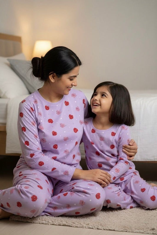 Dancing Hearts Twinning Set | Full Sleeves