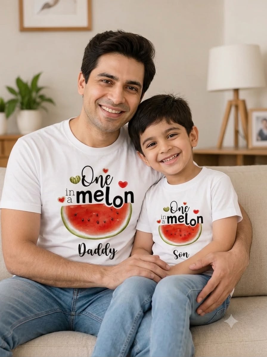 One in a melon twinning tees | Dad & Son