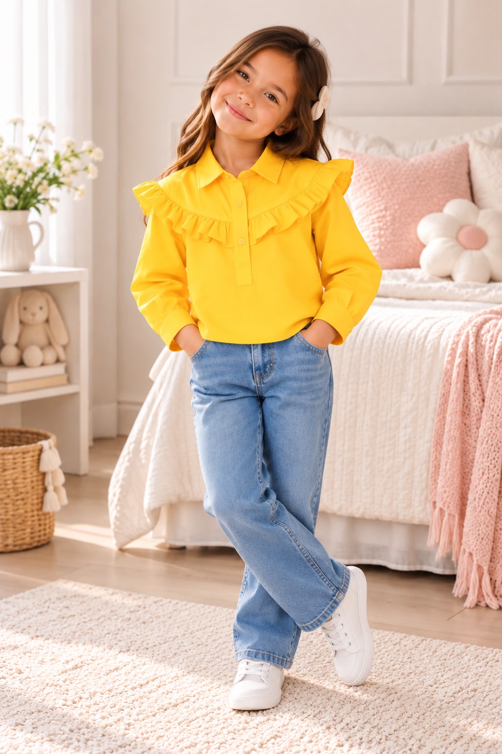 100% Cotton Mustard Yellow Shirt | Babies & Kids