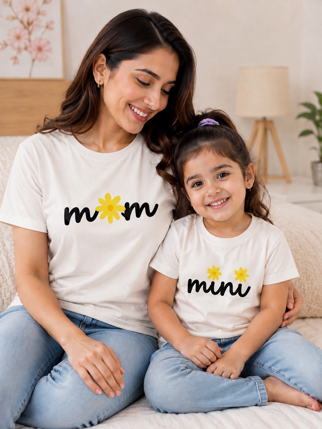 Mom and Mini Twinning Tees | White