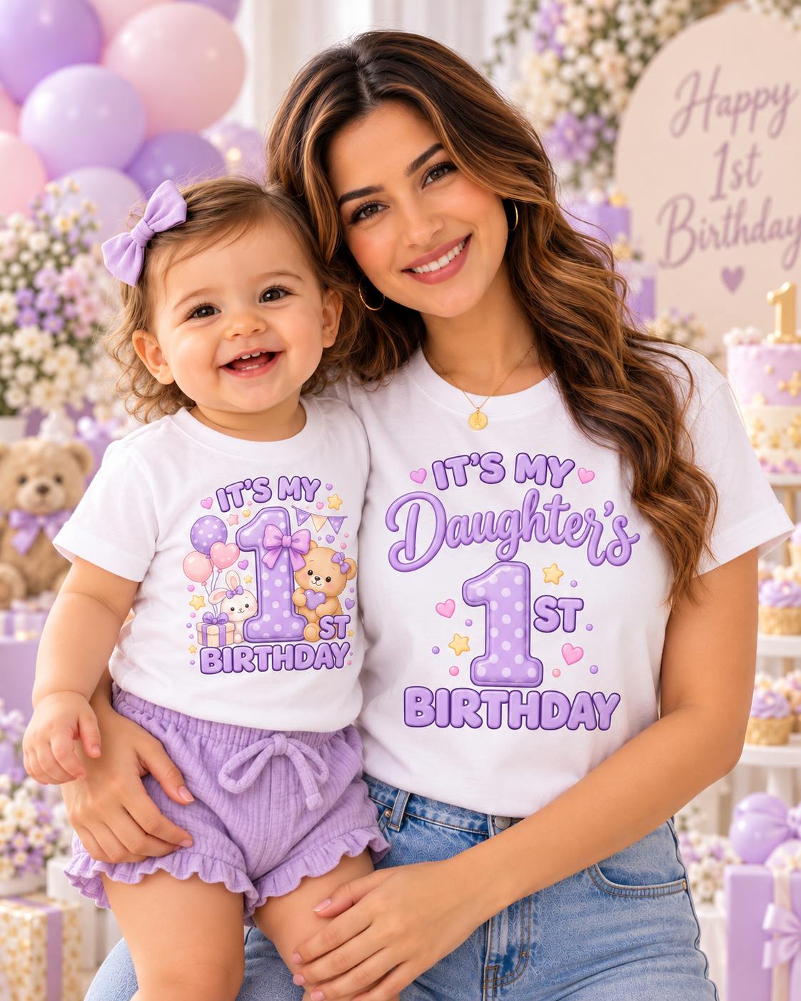 First Birthday Magic Twinning Tees