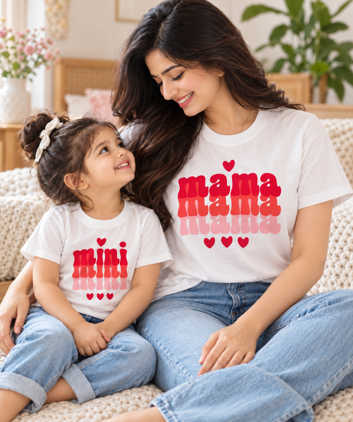 Mama & Mini Twinning Tees | White