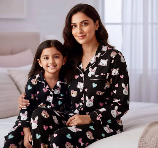 Bow & Meow Twinning Set | Full Sleeves