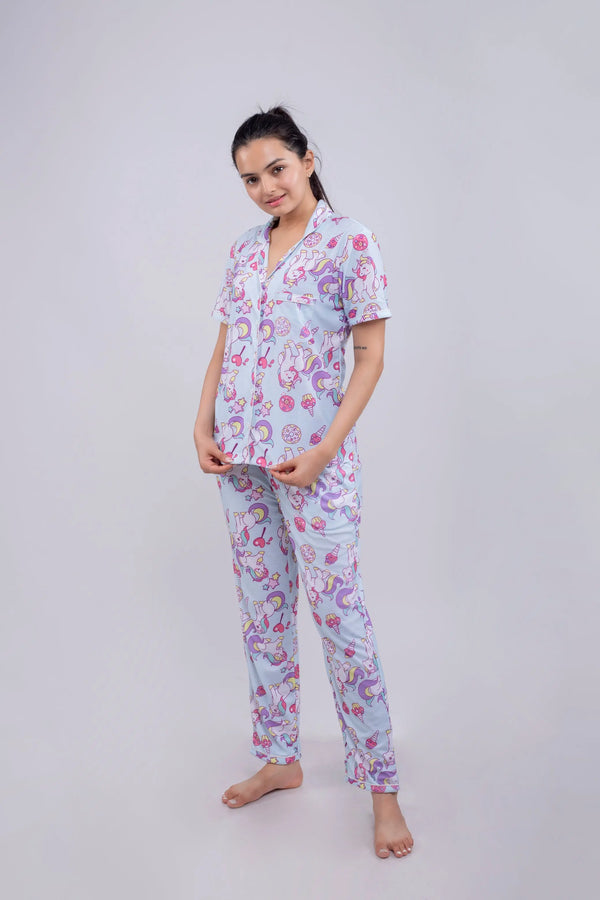 Magical Unicorn Nightsuit Set | Women - BabyAmour
