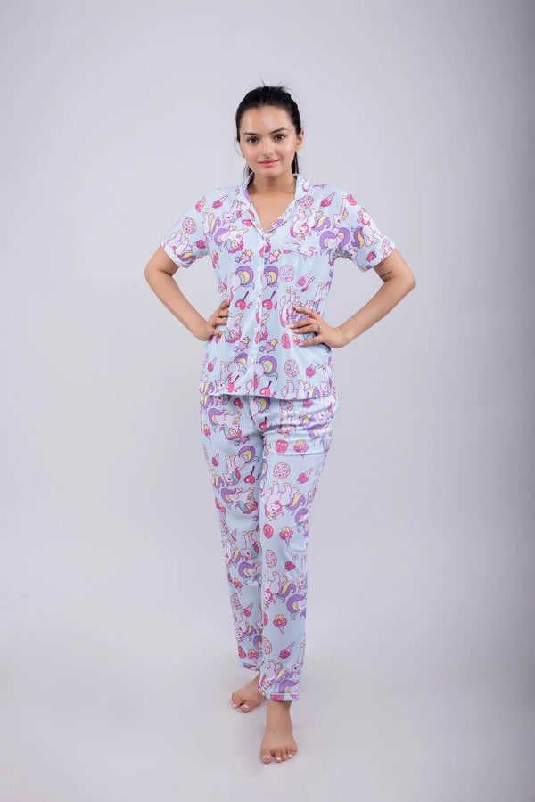 Magical Unicorn Nightsuit Set | Women - BabyAmour