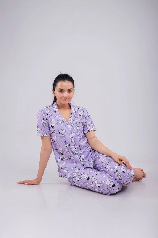 Pawsome Nightsuit Set | Women