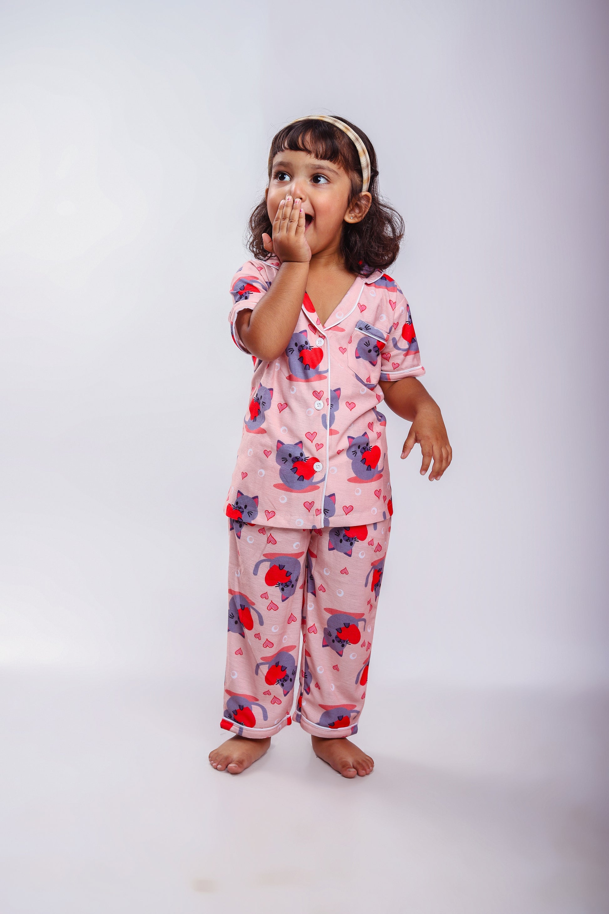 Love Kitty Nightsuit Set - BabyAmour