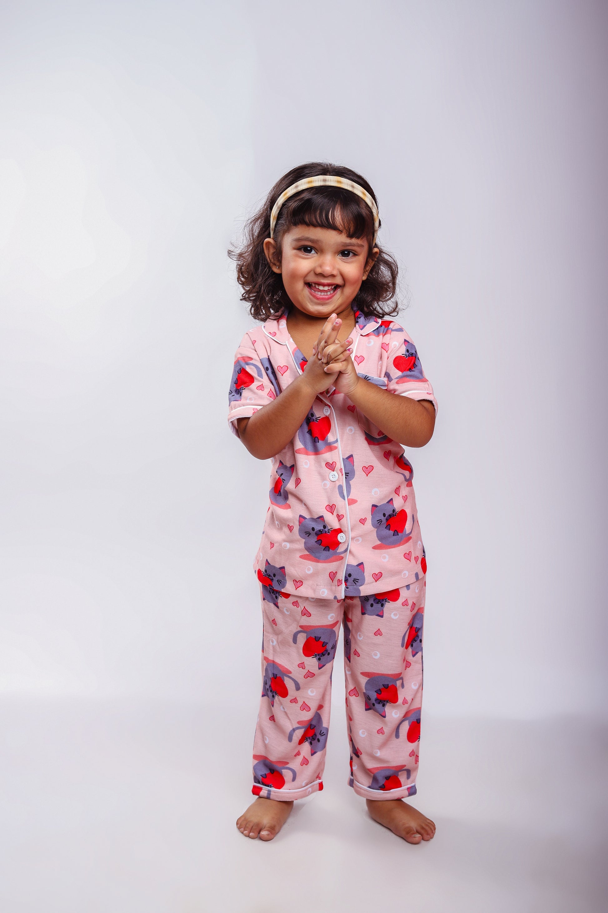 Love Kitty Nightsuit Set - BabyAmour