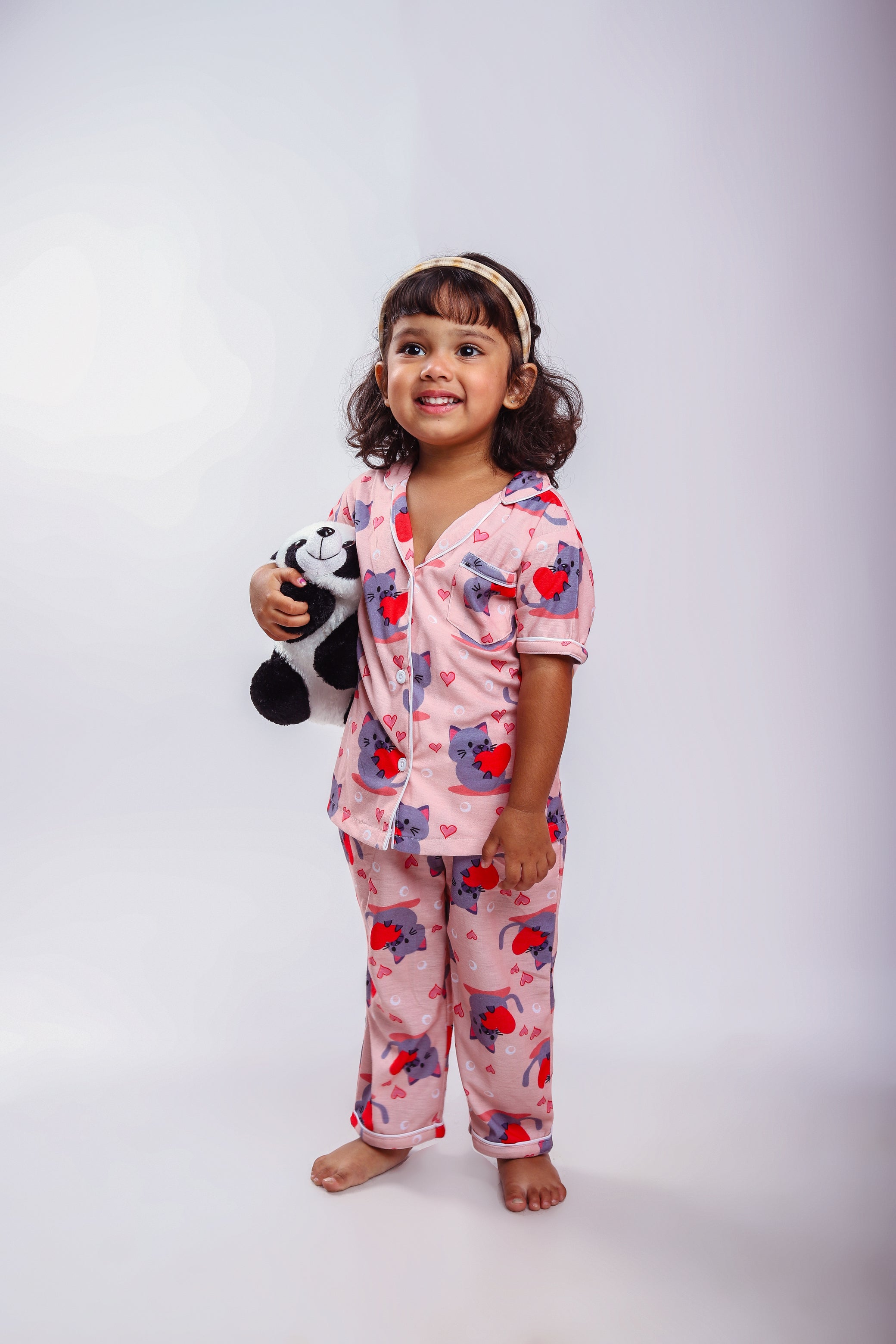 Love Kitty Nightsuit Set My Store