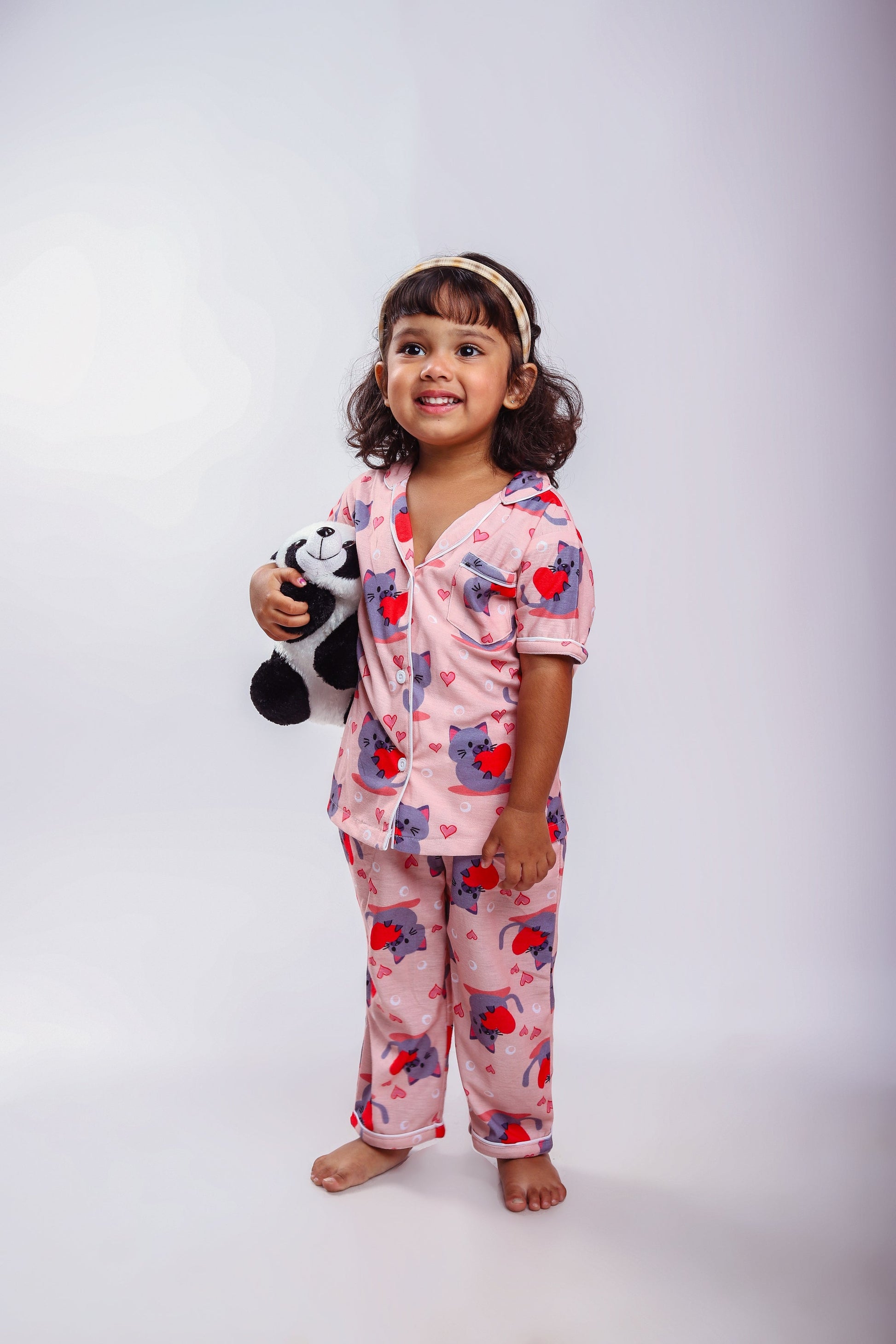 Love Kitty Nightsuit Set My Store