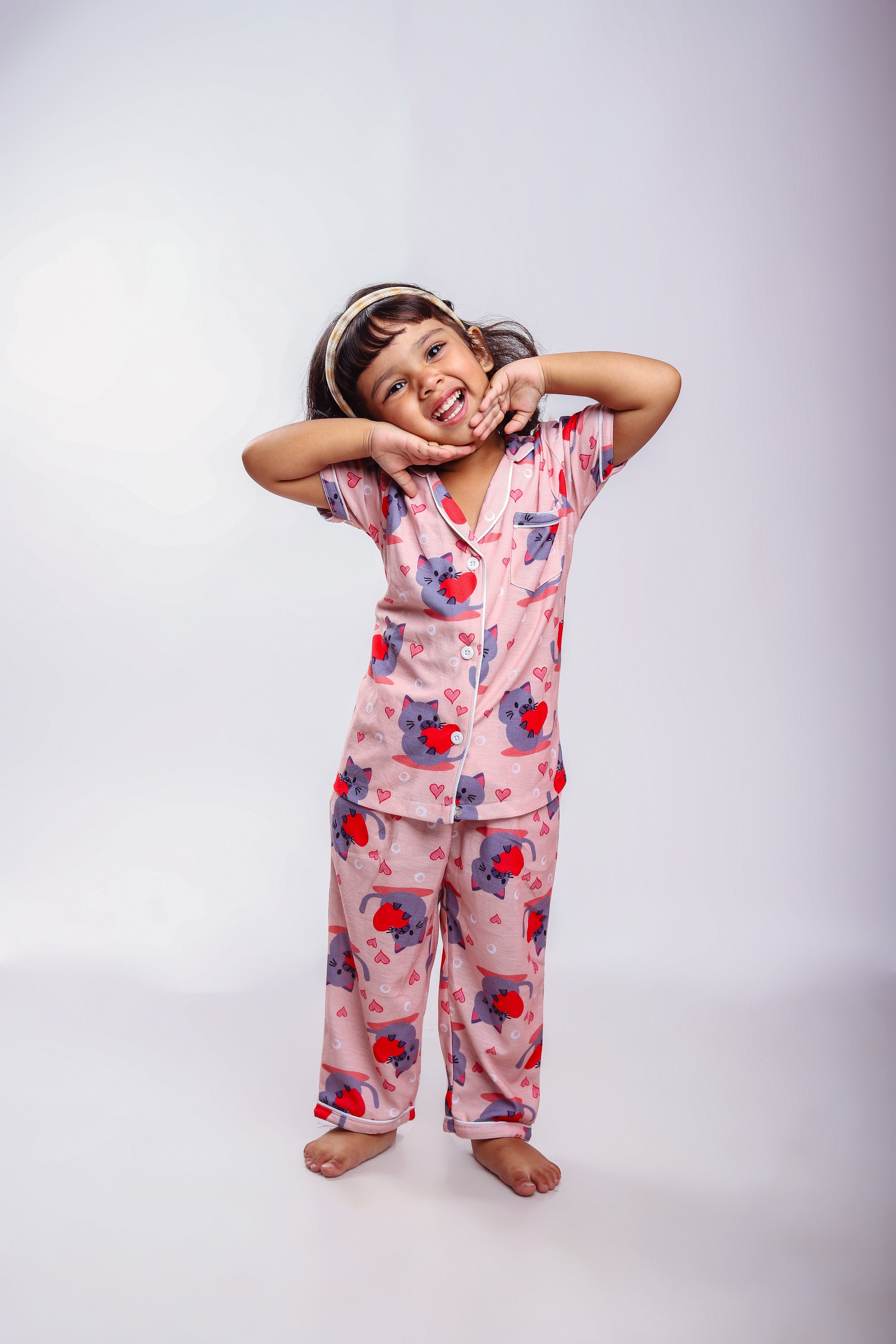 Love Kitty Nightsuit Set My Store