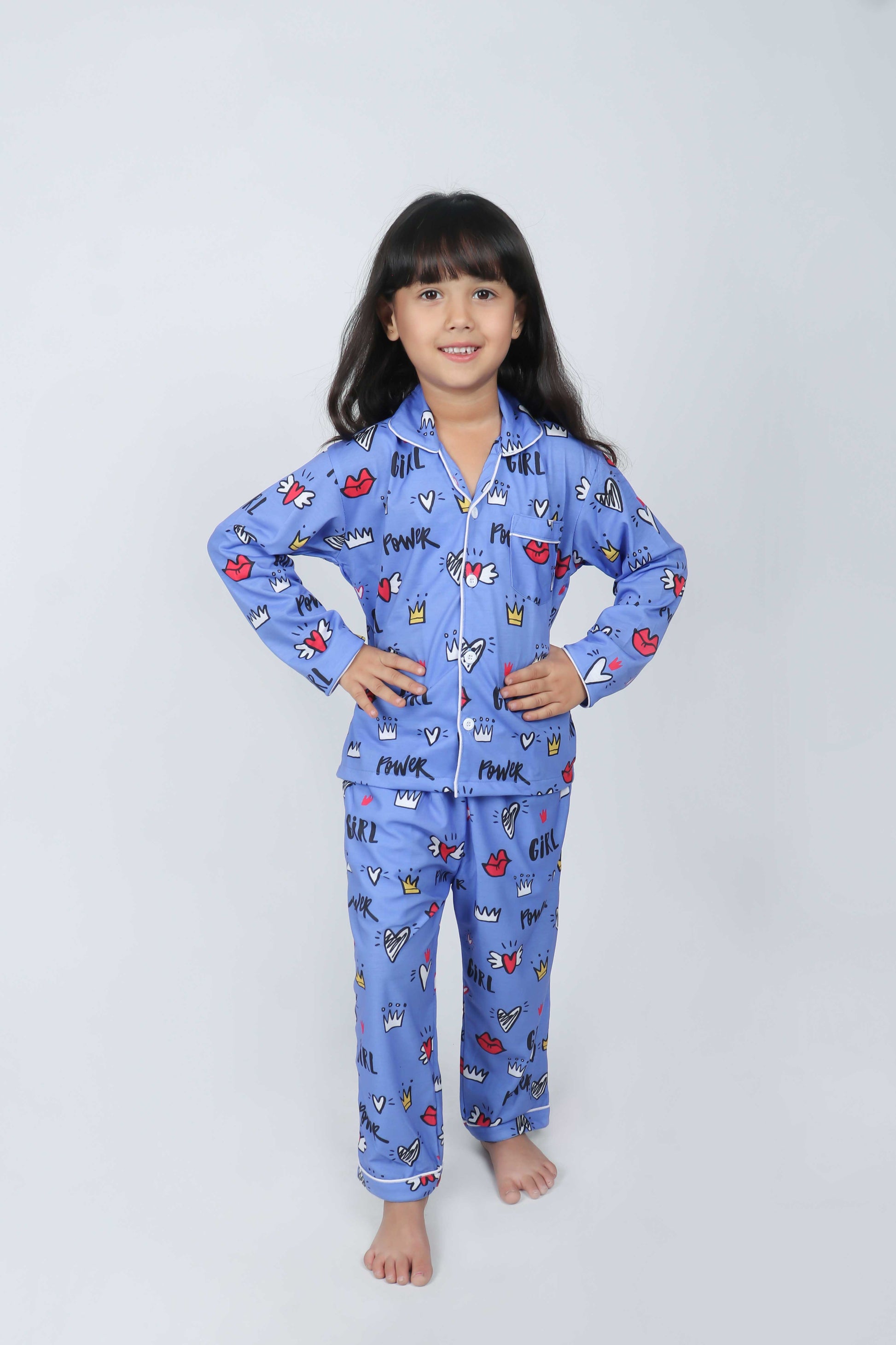 Girl Power Full Sleeves Nightsuit Set | Babies & Kids BabyAmour