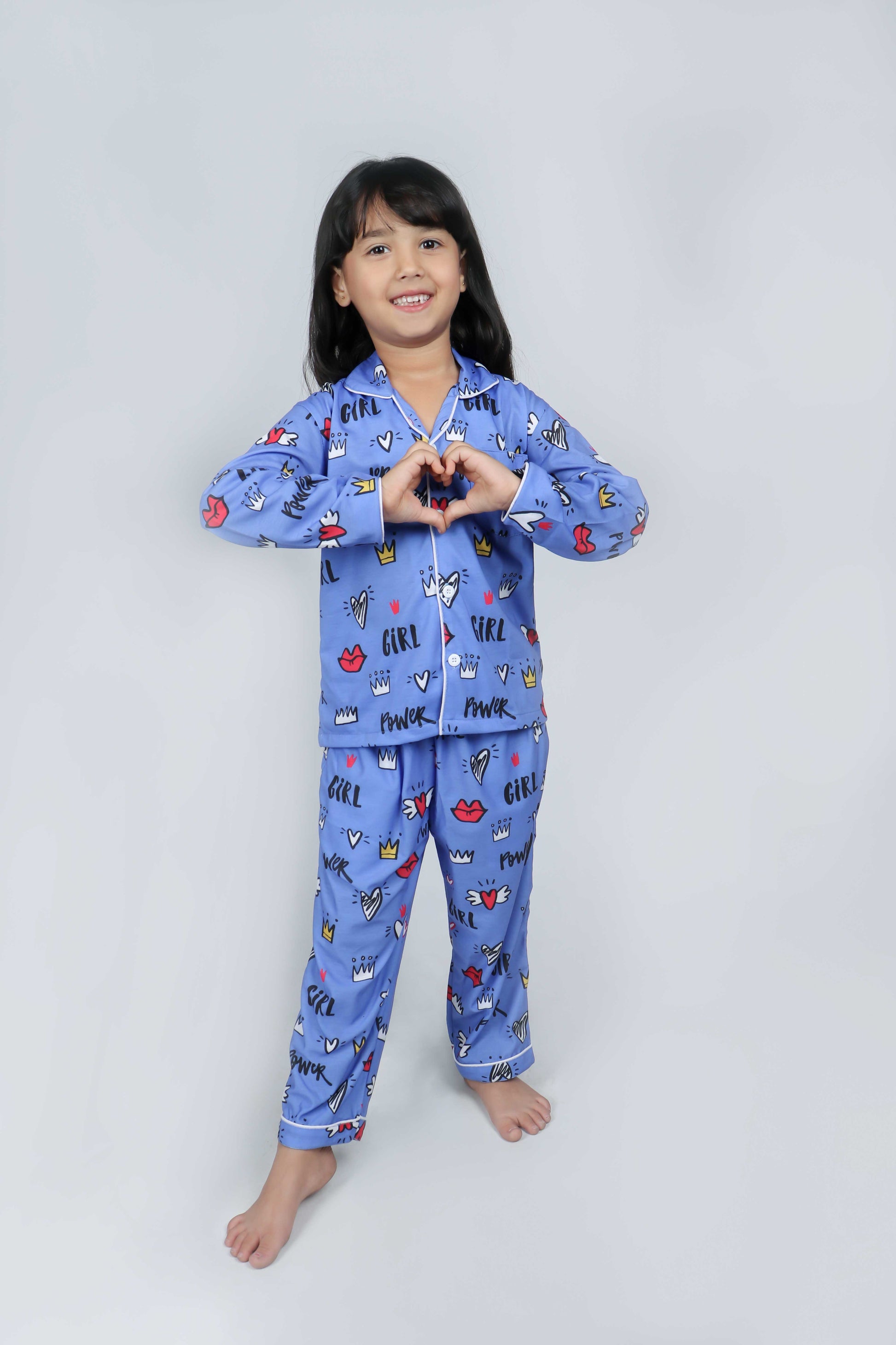 Girl Power Full Sleeves Nightsuit Set | Babies & Kids BabyAmour