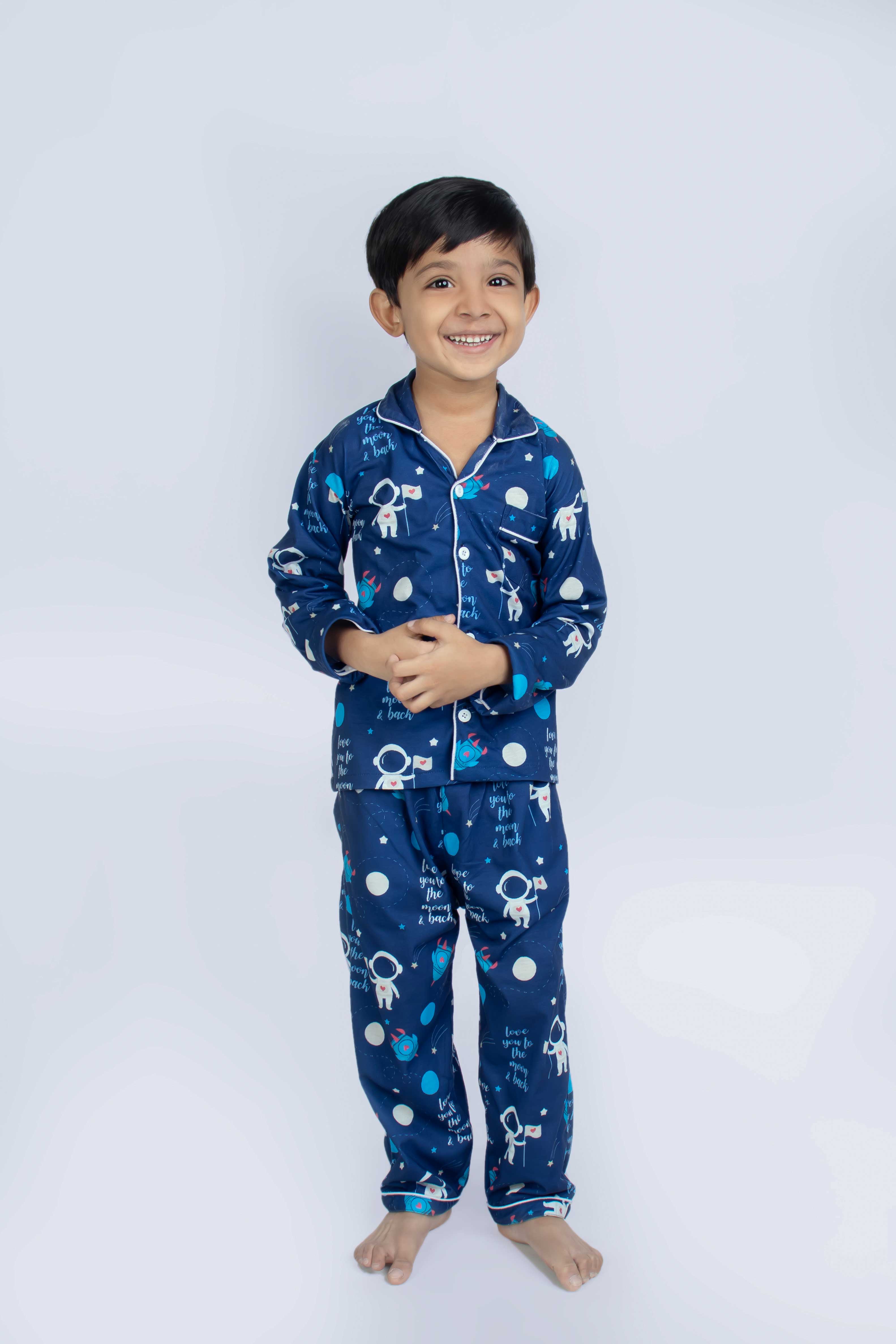 Once in a blue moon Full Sleeves Nightsuit Set | Babies & Kids BabyAmour