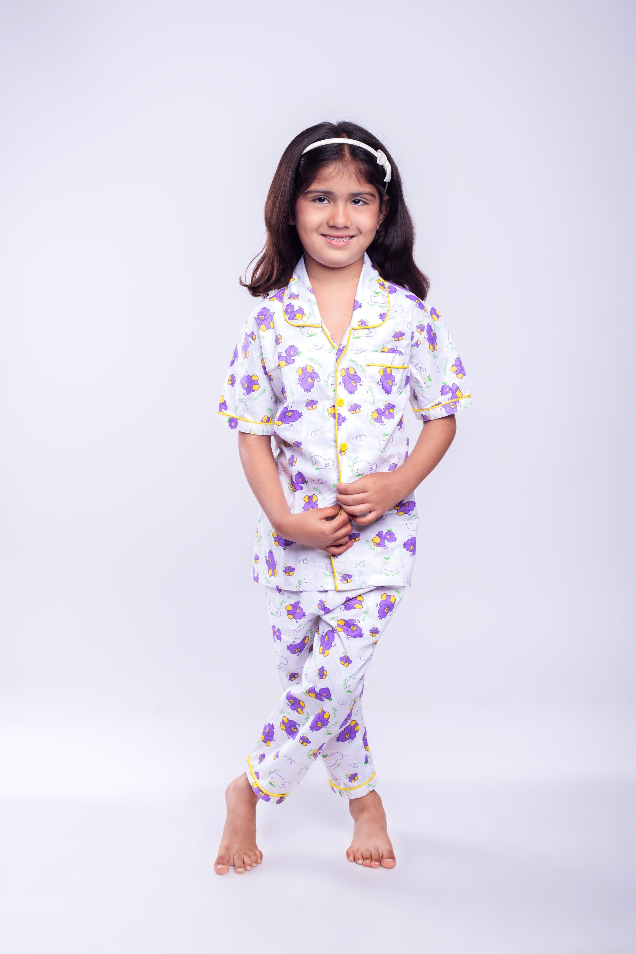 Pretty in Purple Nightsuit Set | Babies | Set of three My Store