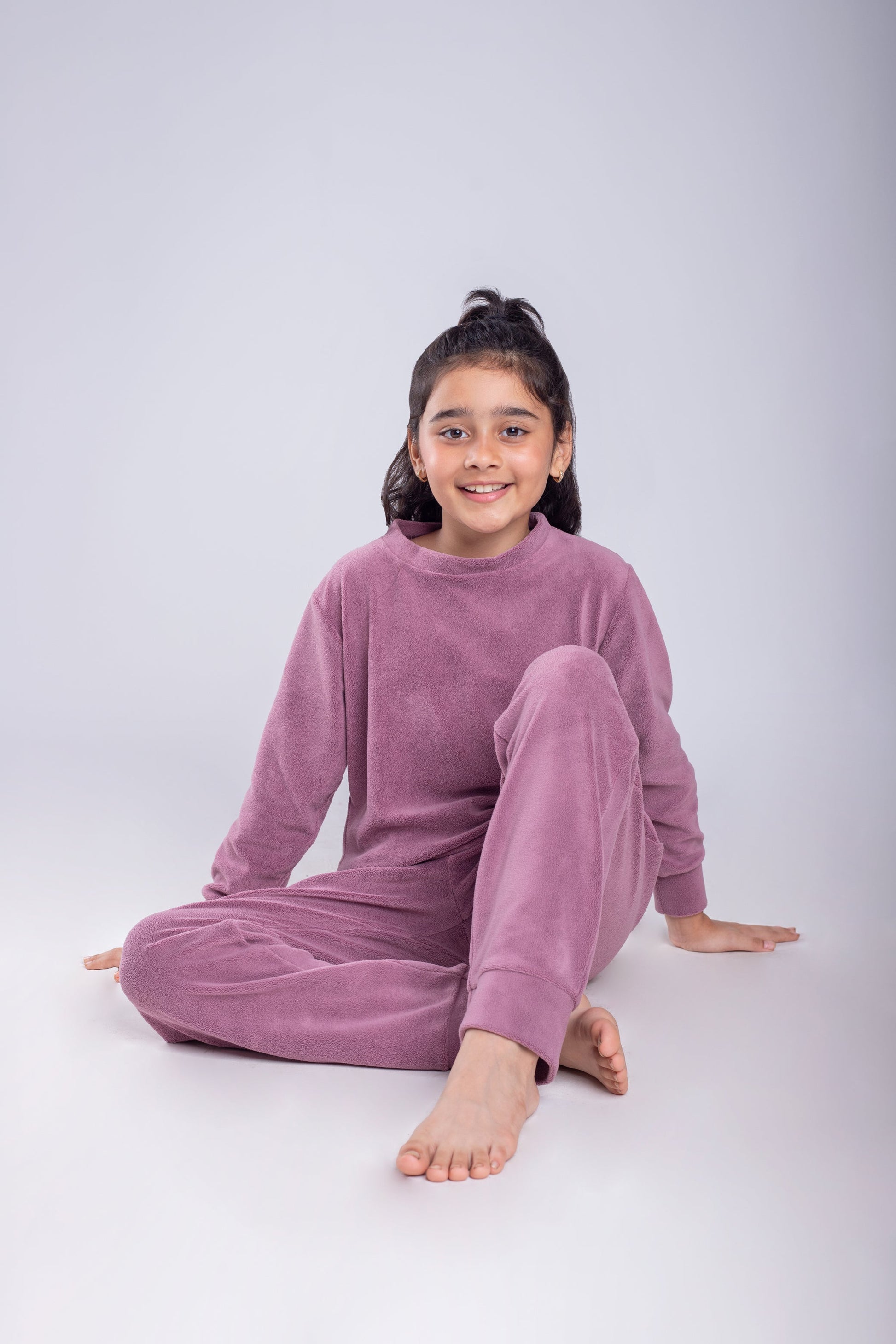 Onion Pink Supersoft Premium Velvet Set | Kids BabyAmour