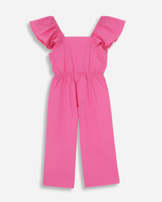 100% Cotton Pink Jumpsuit