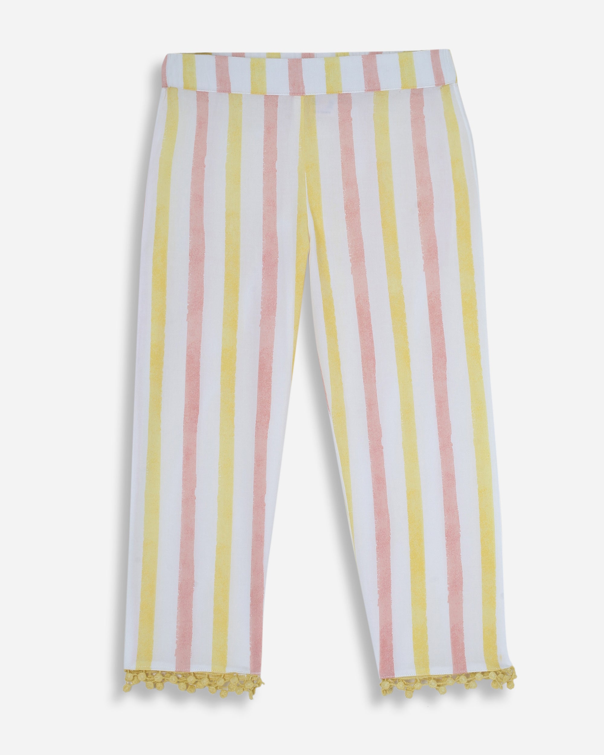 Yellow and Peach Striped Pants | Babies and Kids BabyAmour