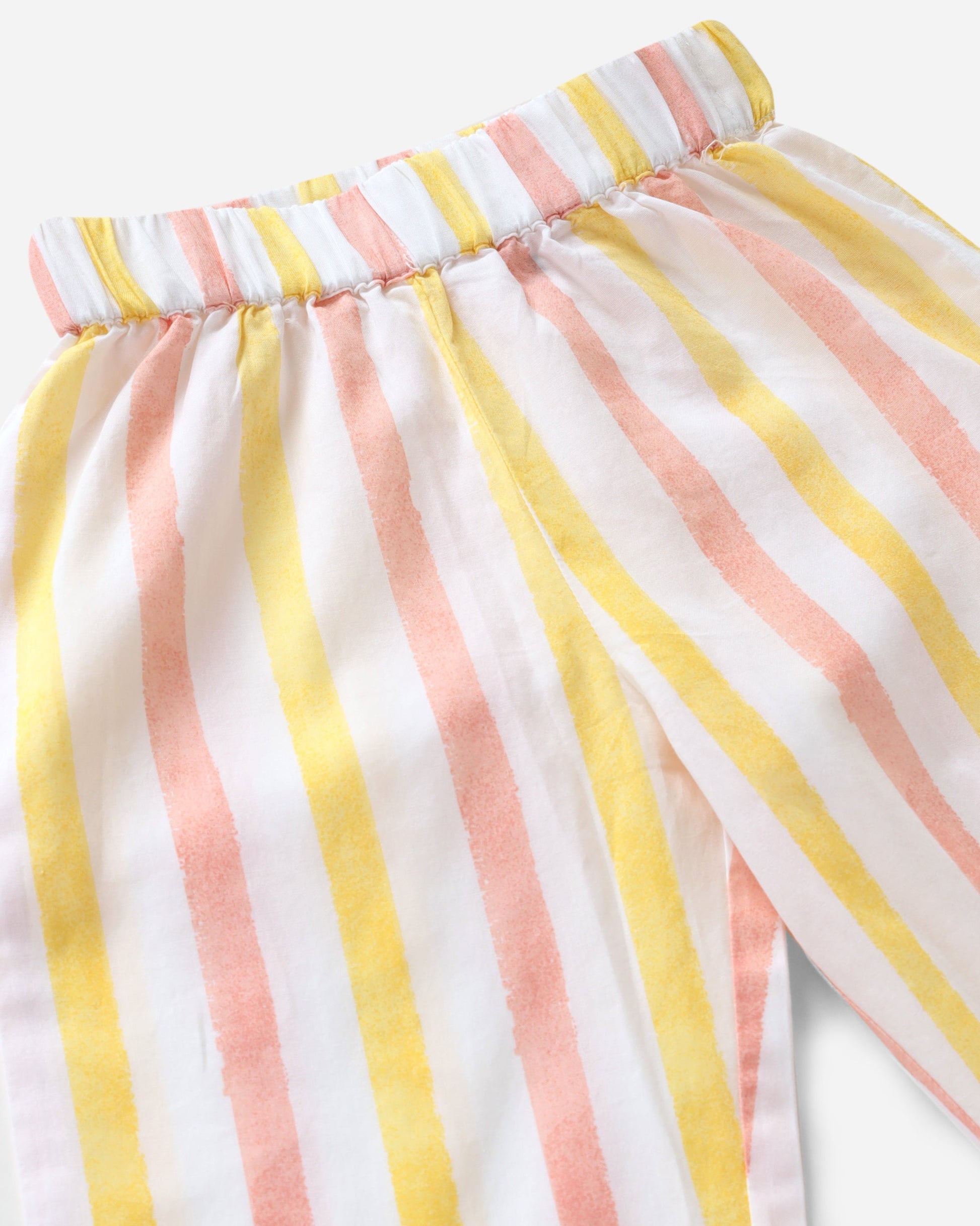 Yellow and Peach Striped Pants | Babies and Kids BabyAmour