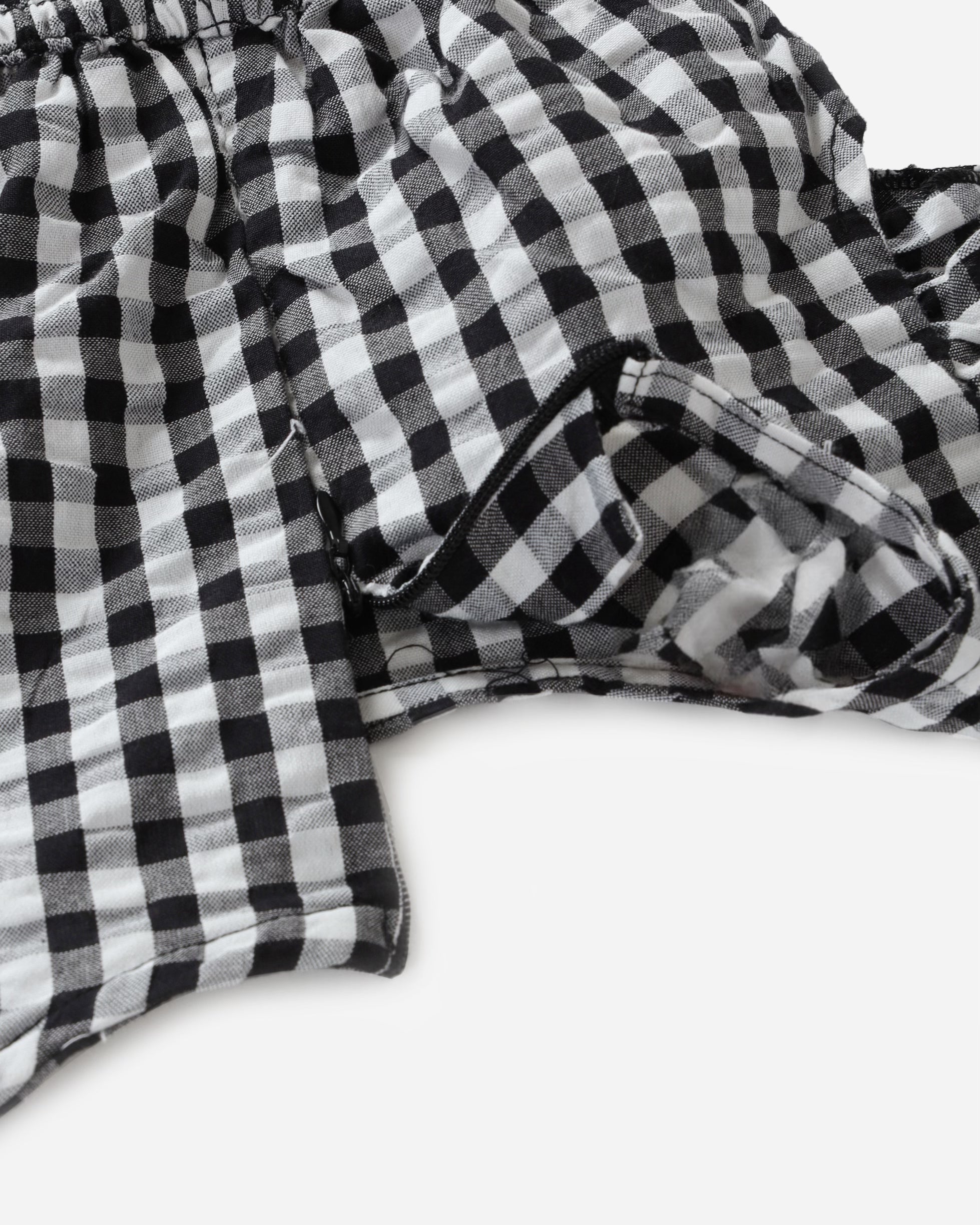 Black and White Checked Jumpsuit | 100% Cotton BabyAmour
