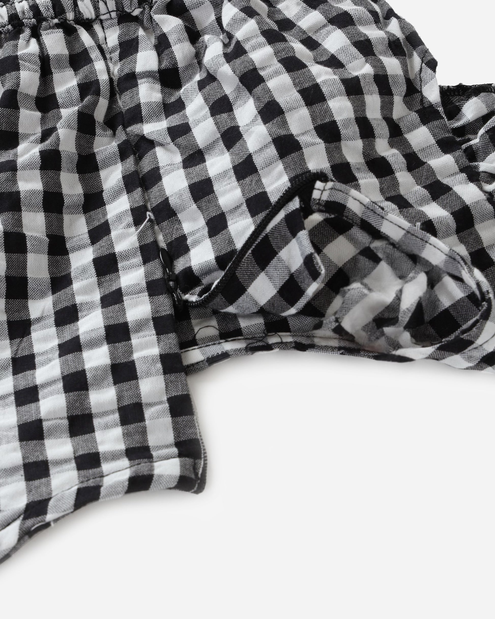 Black and White Checked Jumpsuit | 100% Cotton BabyAmour