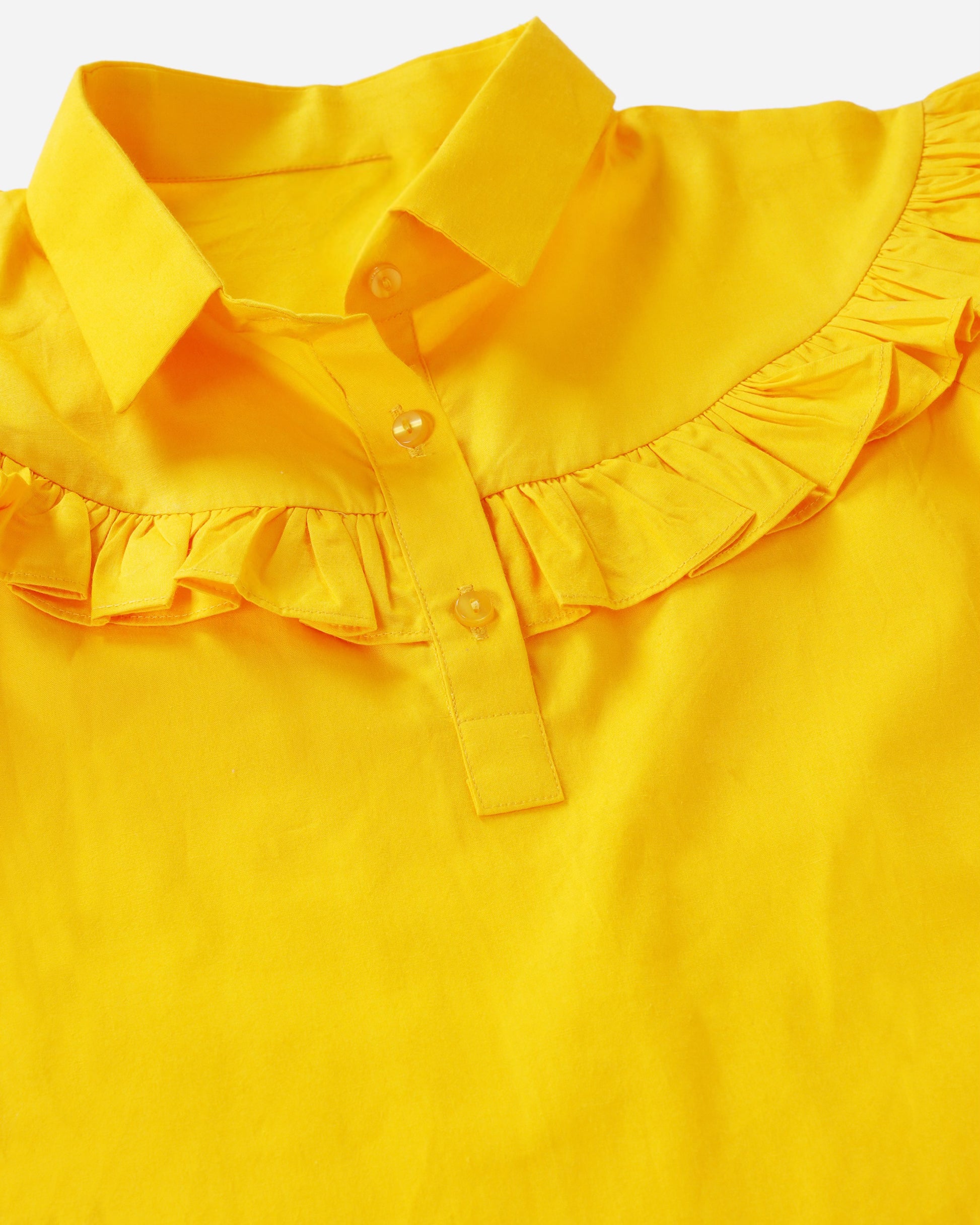 100% Cotton Mustard Yellow Shirt | Babies & Kids BabyAmour